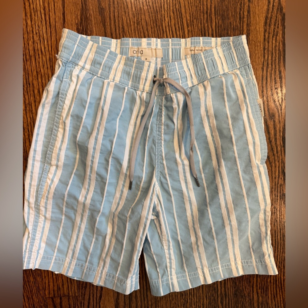 Onia Boys Striped Swim Trunks Size 8
